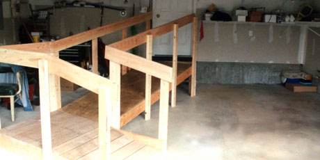 Stay in your home longer with a handicapped access ramp.