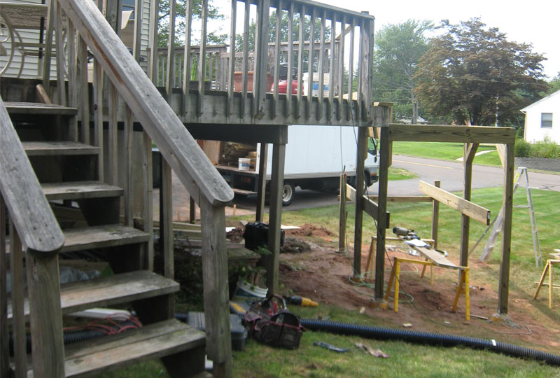 Note these stairs have aged and are now unsafe.