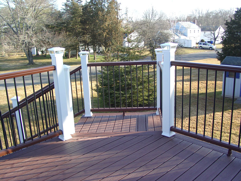Some of the materials include PVC, like Trex Decks.