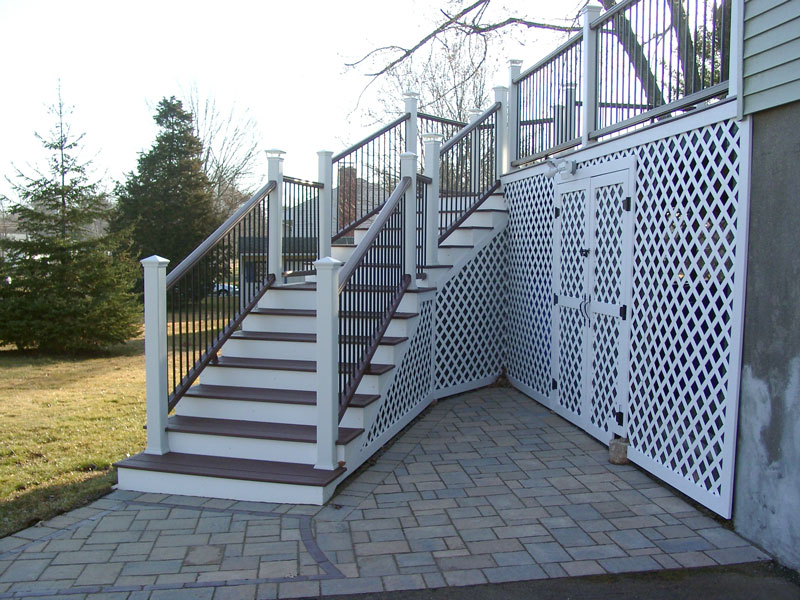 Underneath the decks, Kelley Carpentry can build spaces that become useful for storage as well as impervious to small animals.