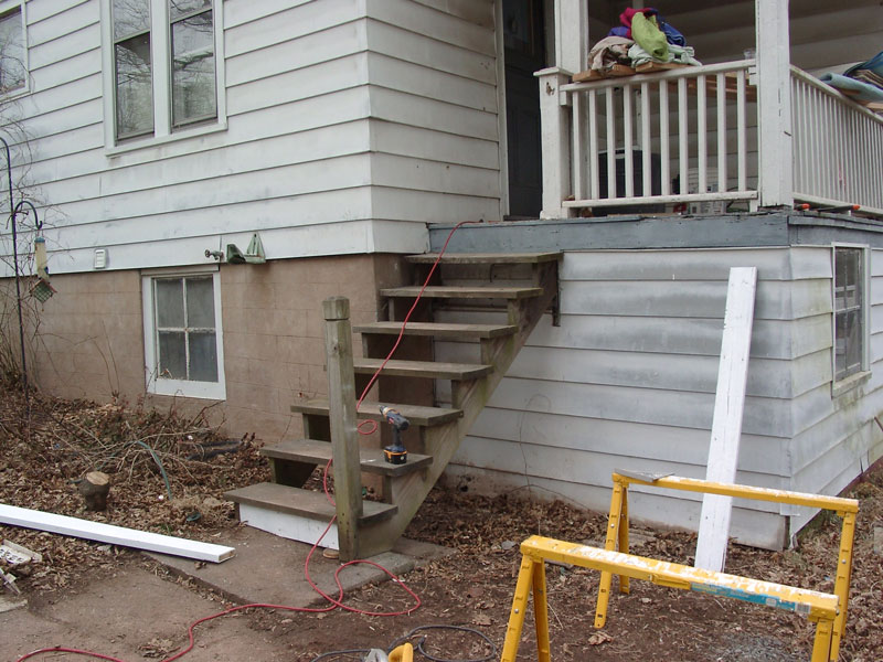 Wooden stairs are a specialty.