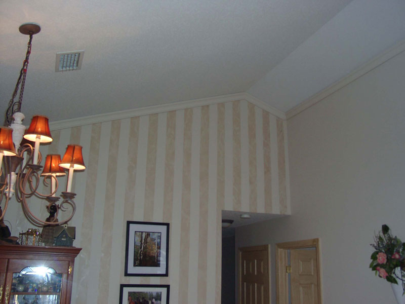 Crown Molding provides a separation between your walls and your ceiling